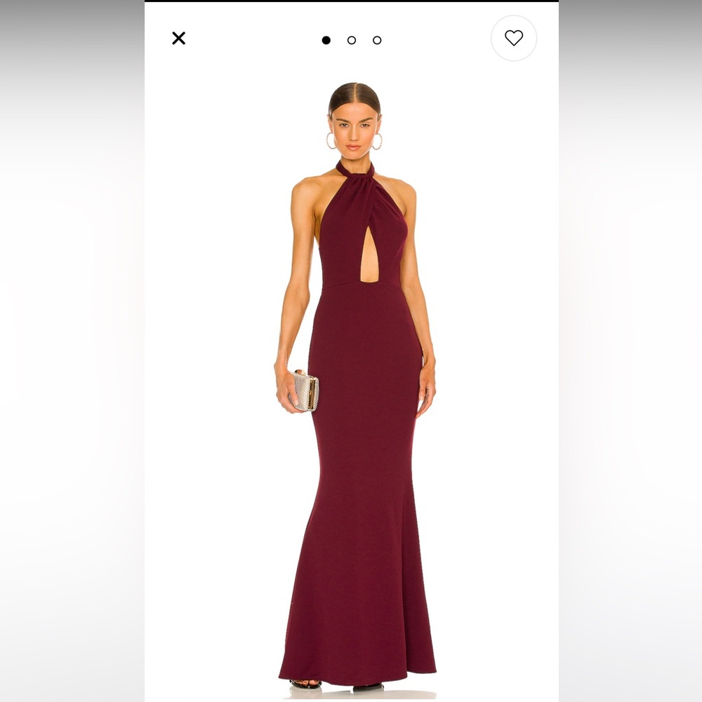 KATIE MAY Petra Gown in Sangria Size Medium